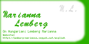 marianna lemberg business card